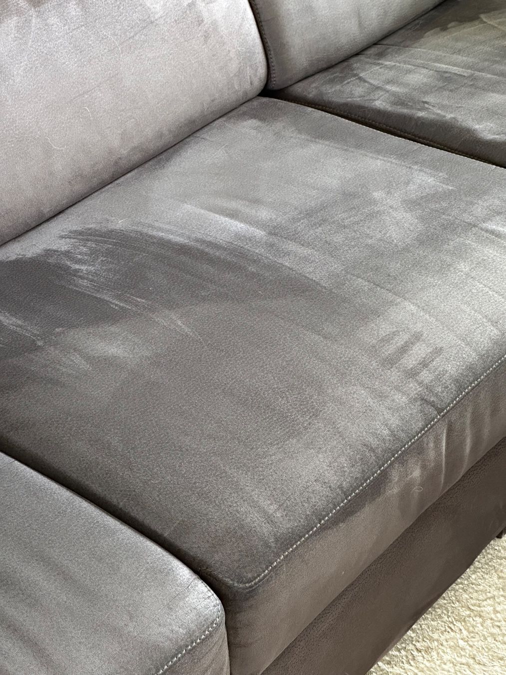 Divani: Grosses Diga-Ecksofa mit Longchair, Anthrazit, sehr gepflegt – Usato da Zumikon venduto da str_79x6 6