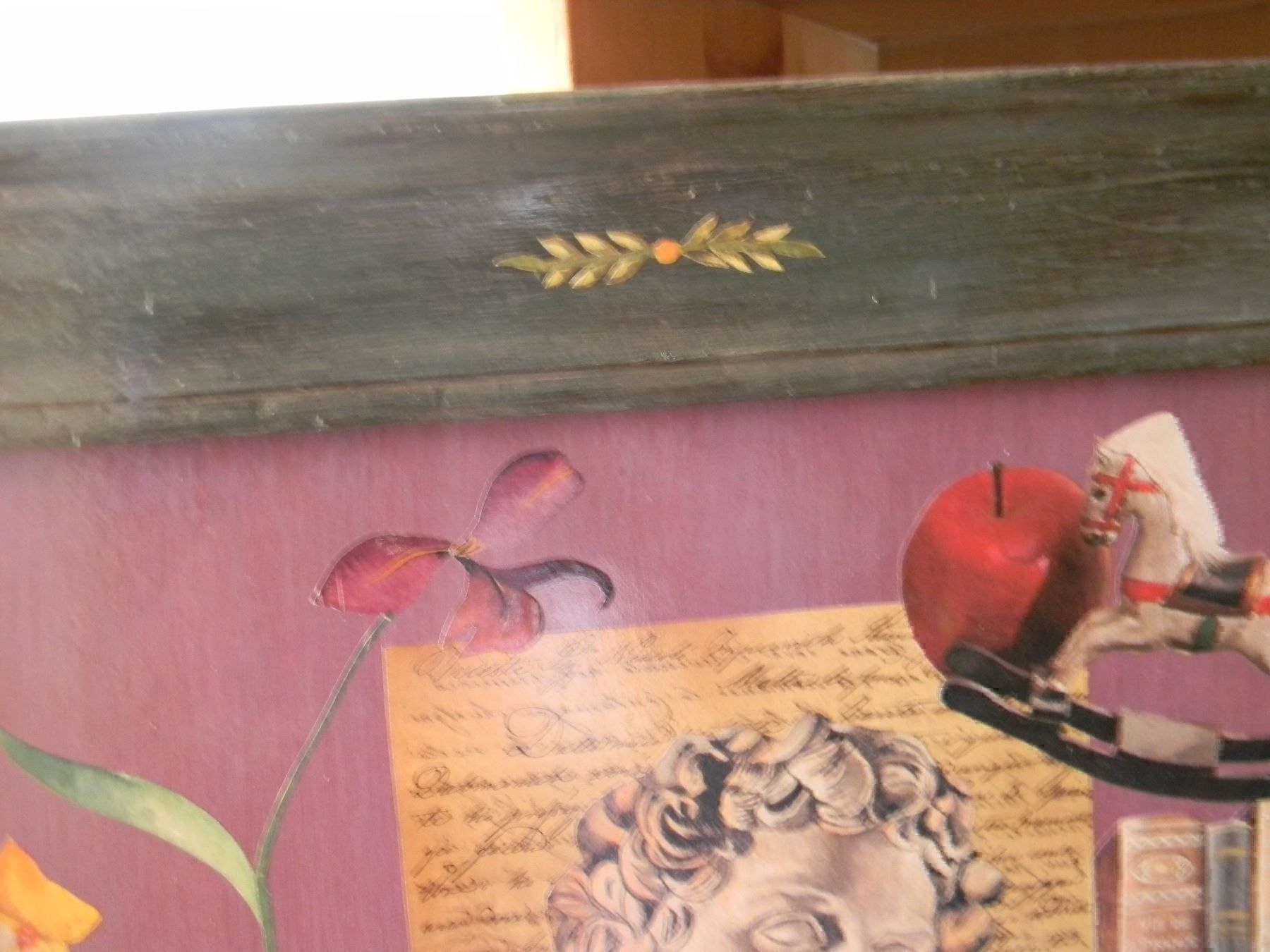 Dipinti: peinture-collages dans cadre ancien – Nuovo e nell'imballaggio originale da Bournens venduto da monique048 2