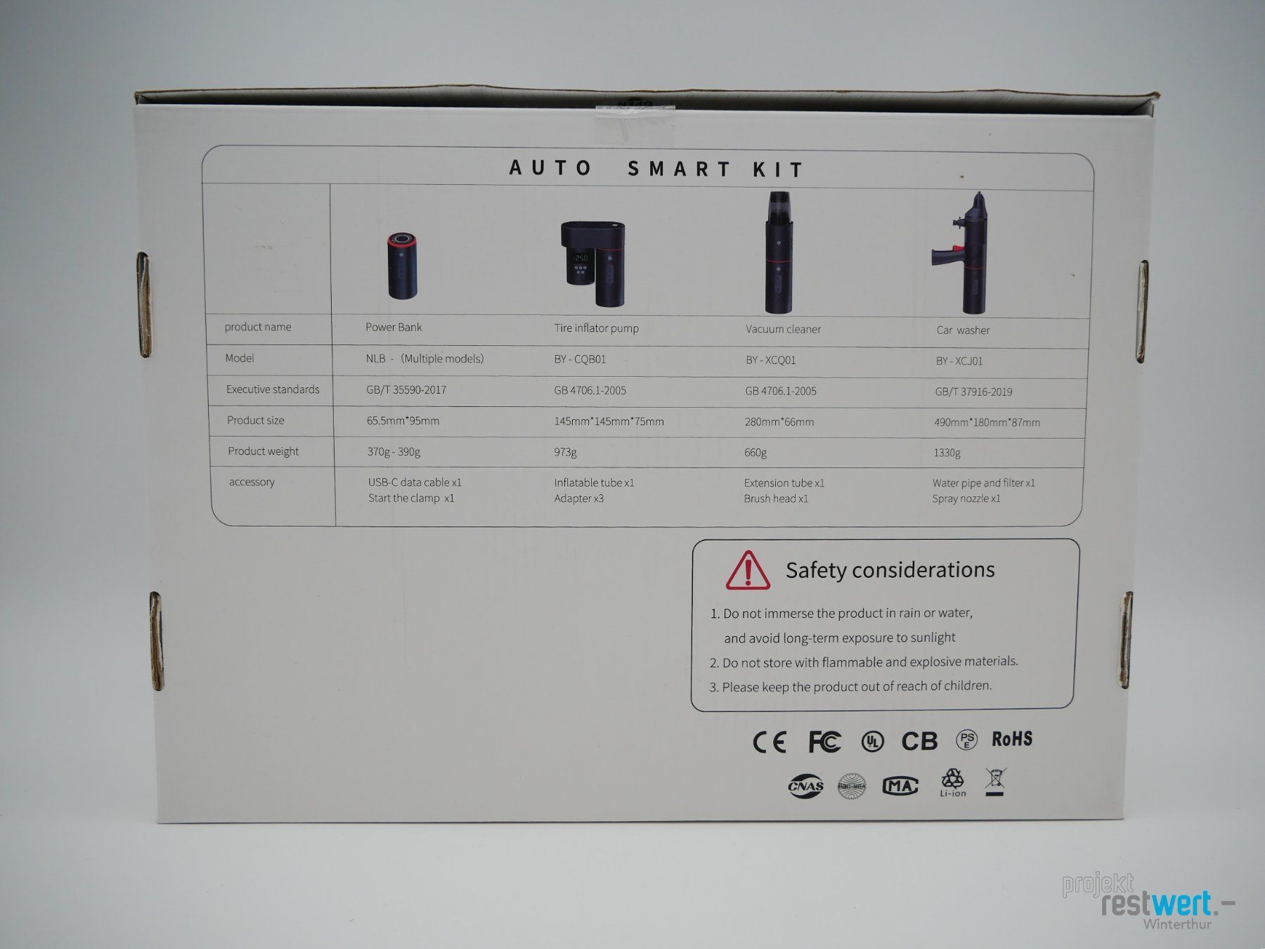 Caricabatterie: NONAME Smart Auto Kit mit Powerbank – Nuovo (secondo la descrizione) da Winterthur venduto da Restwert_Winterthur 3