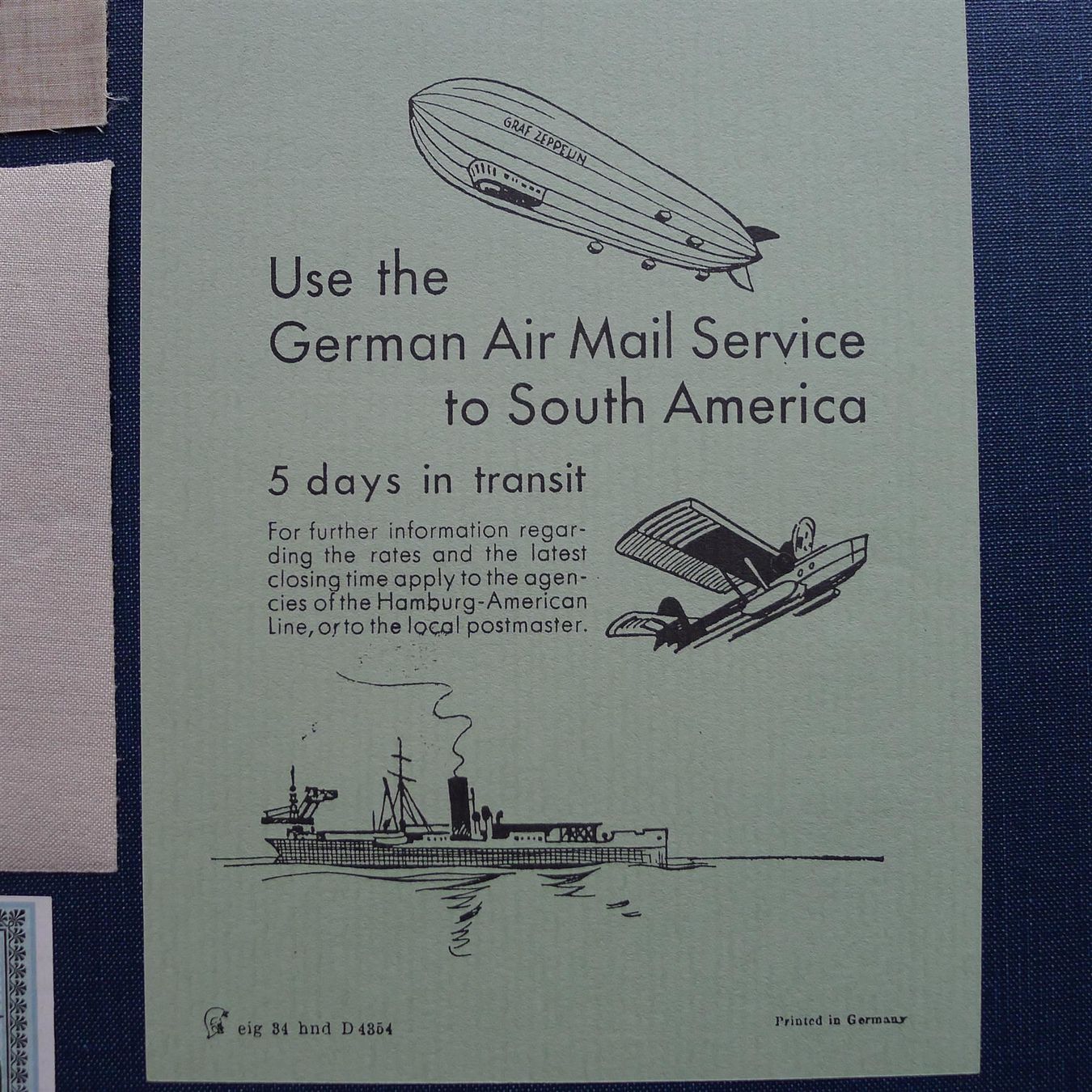 Tutti i francobolli: Originales Stück Zeppelin Aussenhülle !! – Usato da Ebikon venduto da SilvioFreund 5