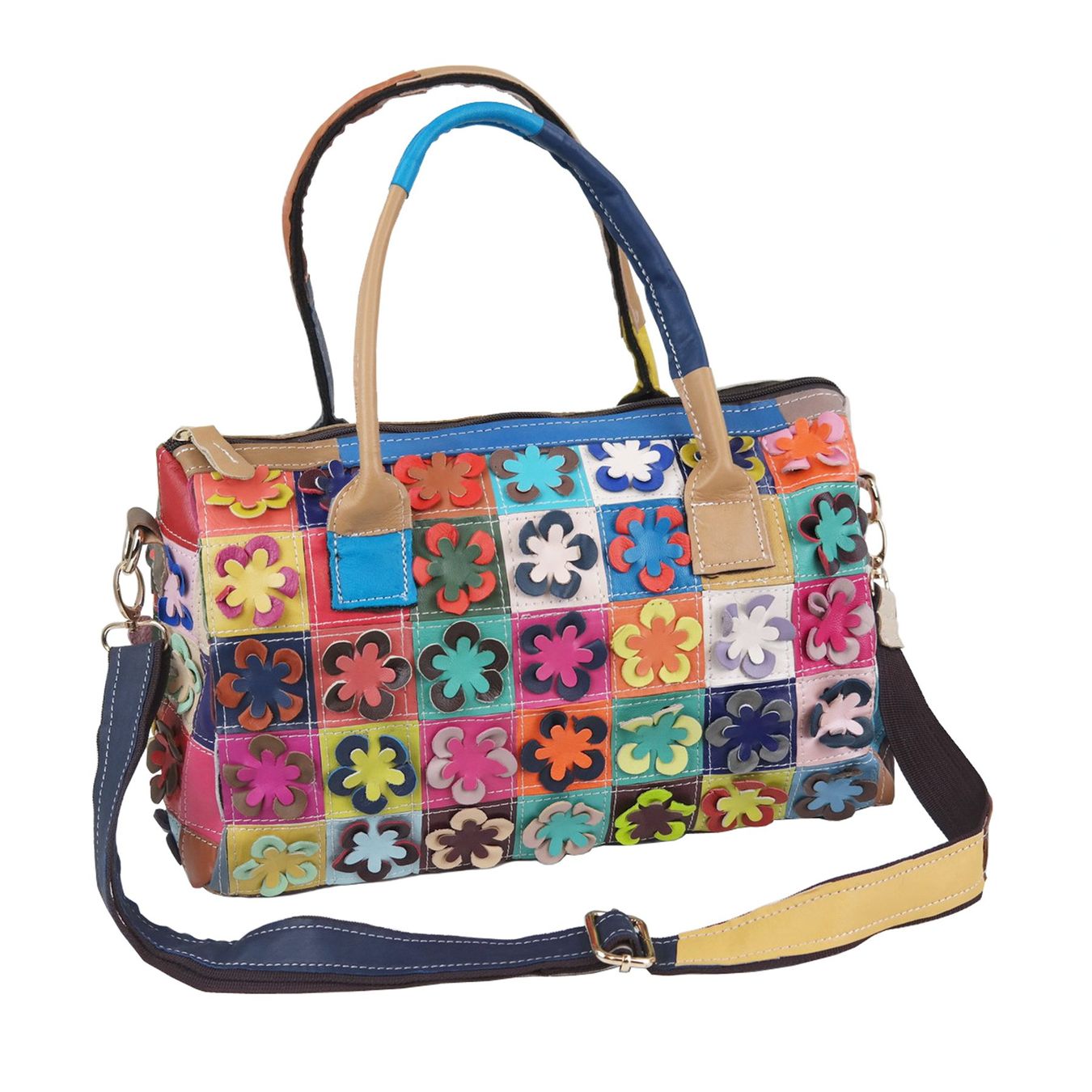 Sacs femmes: Damentasche Echtleder Tasche, Ledertasche/pink-multi/neu – Neuf avec emballage d'origine à Wohlenschwil par ABC-Vintage 1