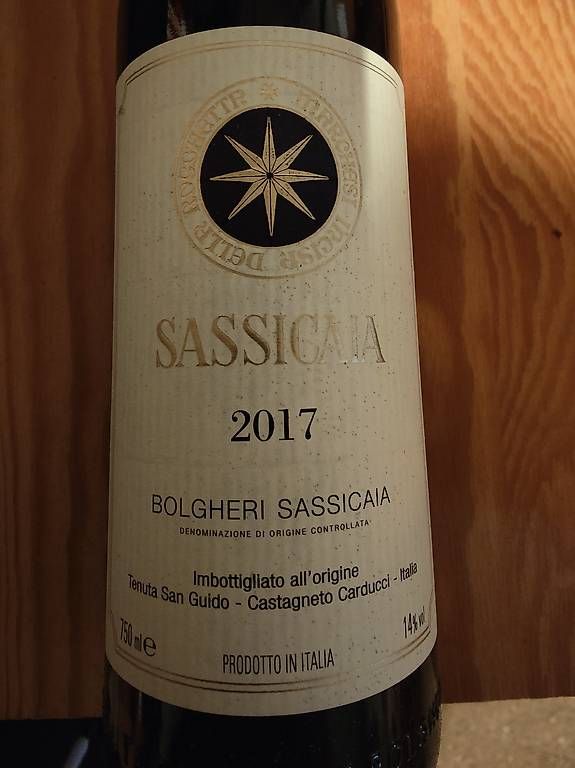 Sassicaia Vino: Sassicaia 2017 – Nuovo e nell'imballaggio originale da chur venduto da Hmars