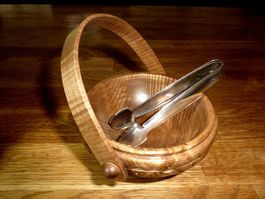 Zuckerschale Holz mit Zange