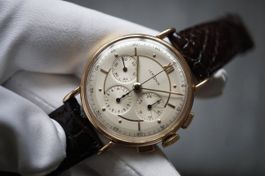 Lemania cal. Ch27/Omega 321, 18k solid gold, vintage 50