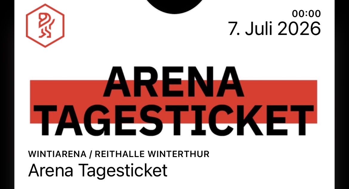 Billets: Tagesticket Wintiarena, 7.7.2026 – Neuf avec emballage d'origine à Frauenfeld par Hansi1969