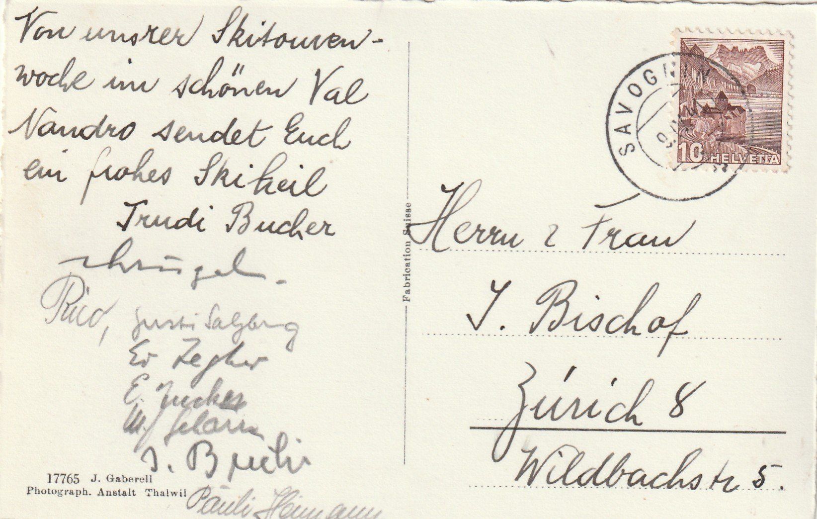 Cartoline postali: Val Nandro im Winter – Usato da Rorschacherberg venduto da fratovi2 1