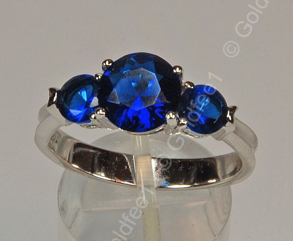 Anelli: Silberring Saphir CZ (925er Silber) – Nuovo e nell'imballaggio originale da Oberglatt ZH venduto da Goldfee1 3
