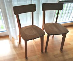 Design JAN KURTZ NEA STUHL, FSC-TEAK, 2 Stück, neuwertig