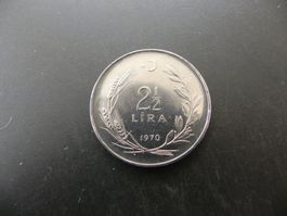 Türkei 2 1/2 Lira 1970 FAO
