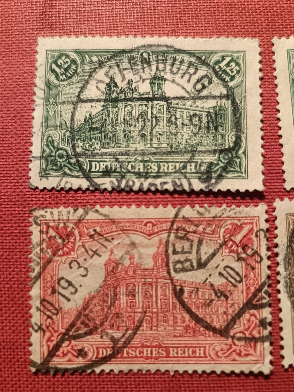 Alle Briefmarken: Alte Deutsche Reichs Briefmarken, gestempelt ca.1920 – Gebraucht aus Sargans von Polifemo58 1