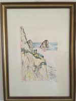 Aquarelle "Capri peint à la main" de Marcon
