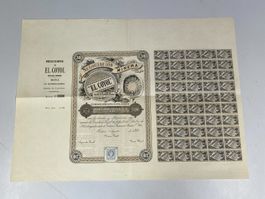 Wertpapier El Coyol 1899 MINERA /// H264