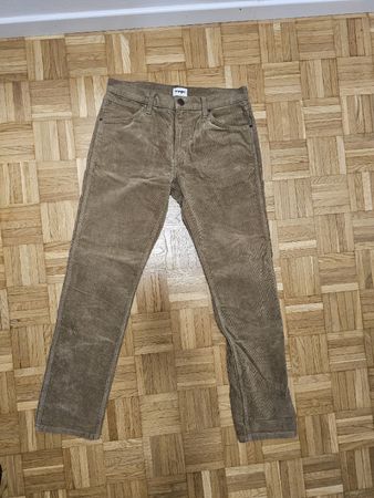 Wrangler Greensboro Corduroy Trousers W32 L32 – Brown/Taupe