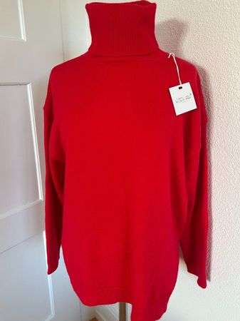 VAN DER ROCK Strick Pullover in Gr. M/L, Rot, NEU