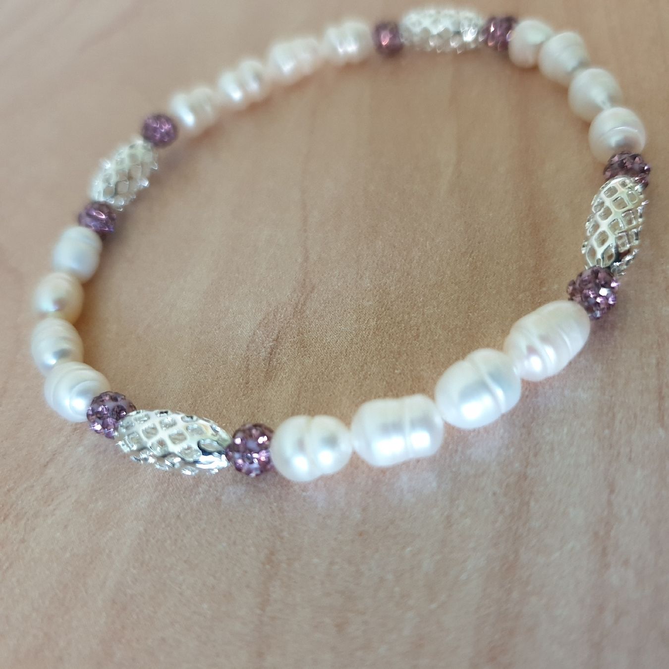 Bracciali & Braccialetti: Süsswasser Perlen Elastarmband Neu Länge 18cm  – Nuovo (secondo la descrizione) da Winterthur venduto da katzen07 1