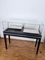 2 elegante und gut erhaltene Glas Vitrinen