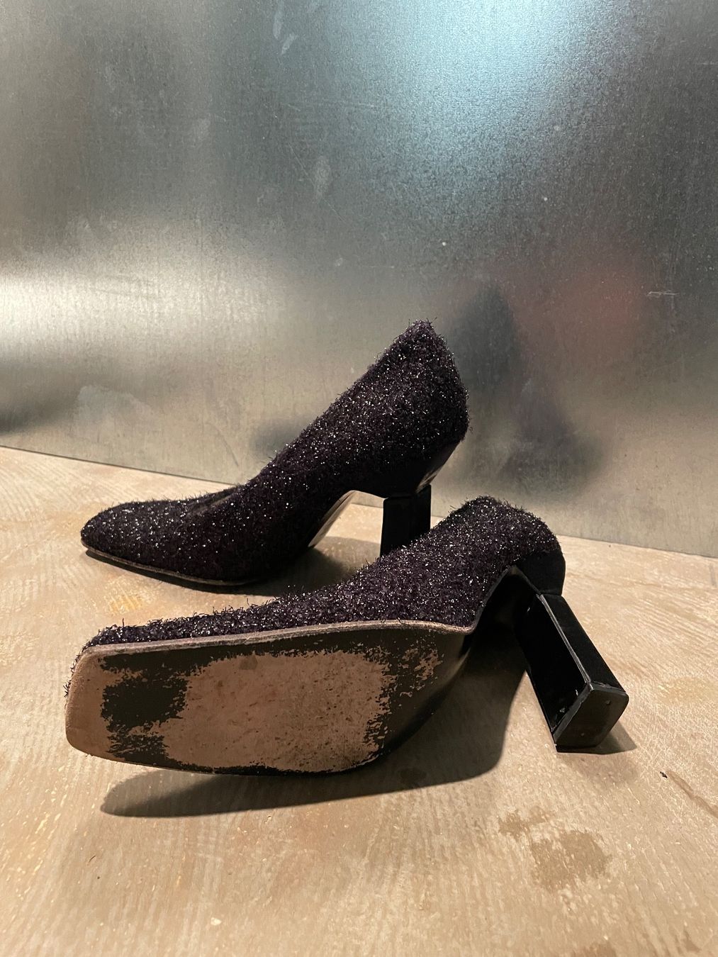 Scarpe da donna: Prada Glitzer Heels schwarz – Usato da Zürich venduto da megr 3