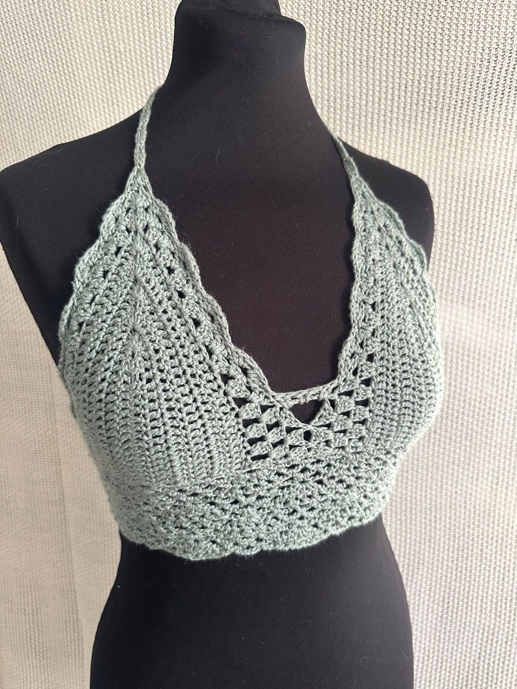Top: Schöner Häkel-Bustier Gr. S aus Baumwolle – Usato da Muri AG venduto da Shoshana5 1