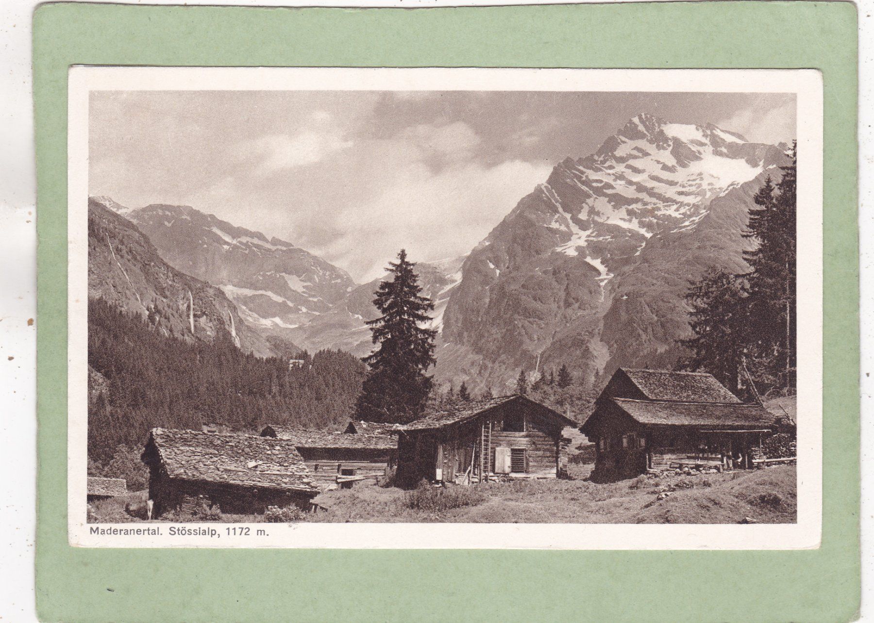 Ansichtskarten: Maderanertal Stössialp – Gebraucht aus Herisau von Lisegrat2008