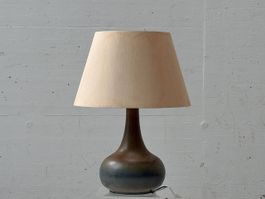 Vintage Studio-Keramik Tischlampe mit Verlaufsglasur, 1960er