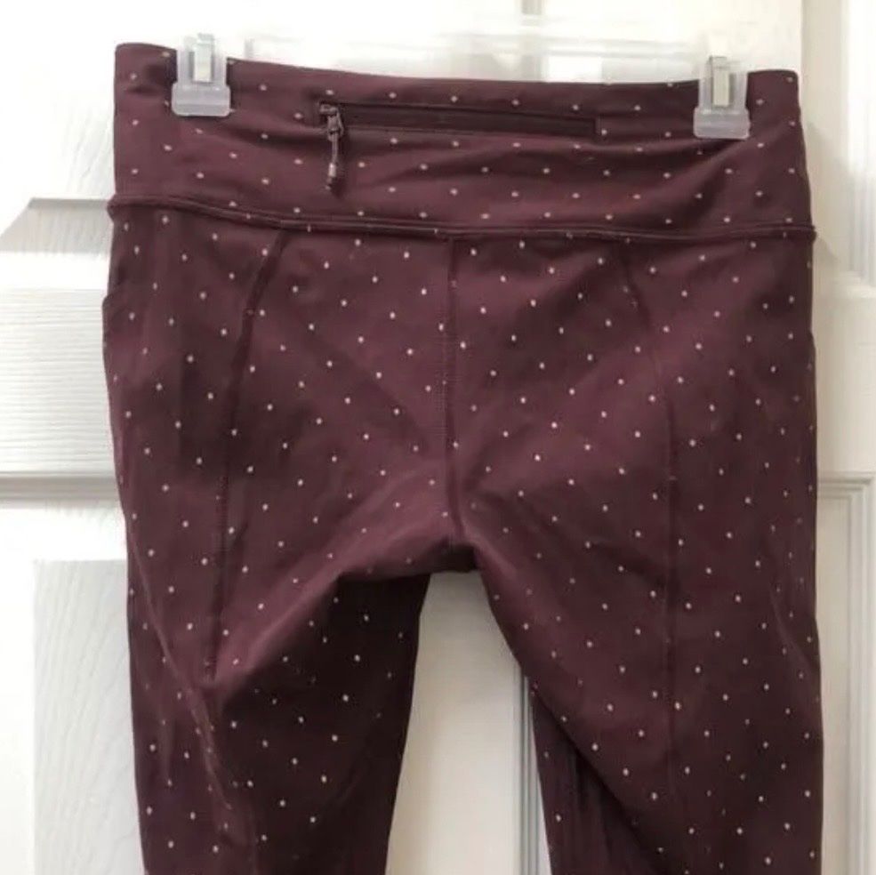 Lululemon Leggings: Lululemon Crop Leggings Bordeaux Gr. 4 – D'occasion à Dielsdorf par Dnaloria 5