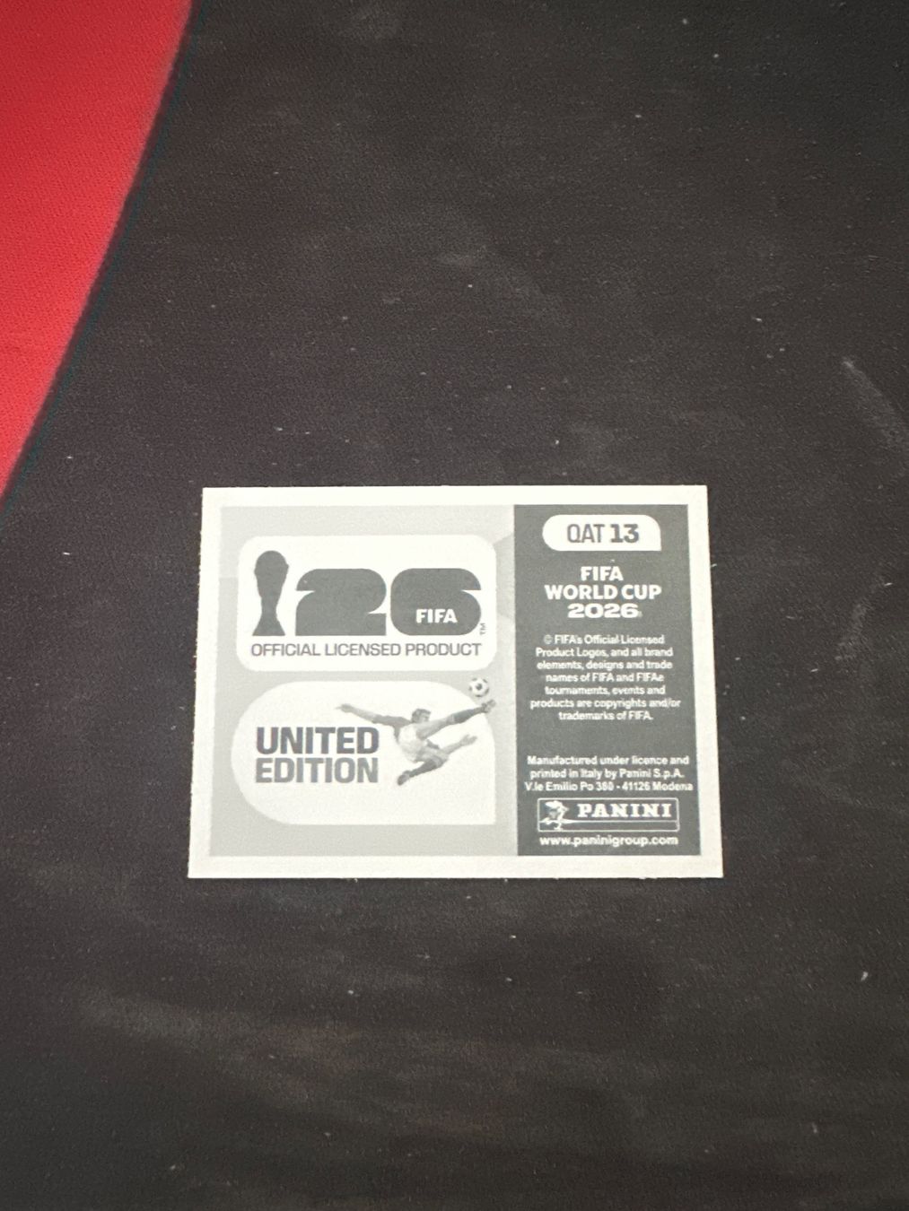 Panini Carte collezionabili: Panini FIFA WM 2026 Sticker - QAT 13 – Usato da Sulz AG venduto da DealWerk 1