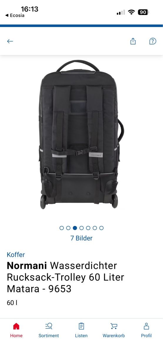 Zaini: Rucksack Trolley Mondani 60 L – Nuovo e nell'imballaggio originale da Vogelsang AG venduto da Kathif 5