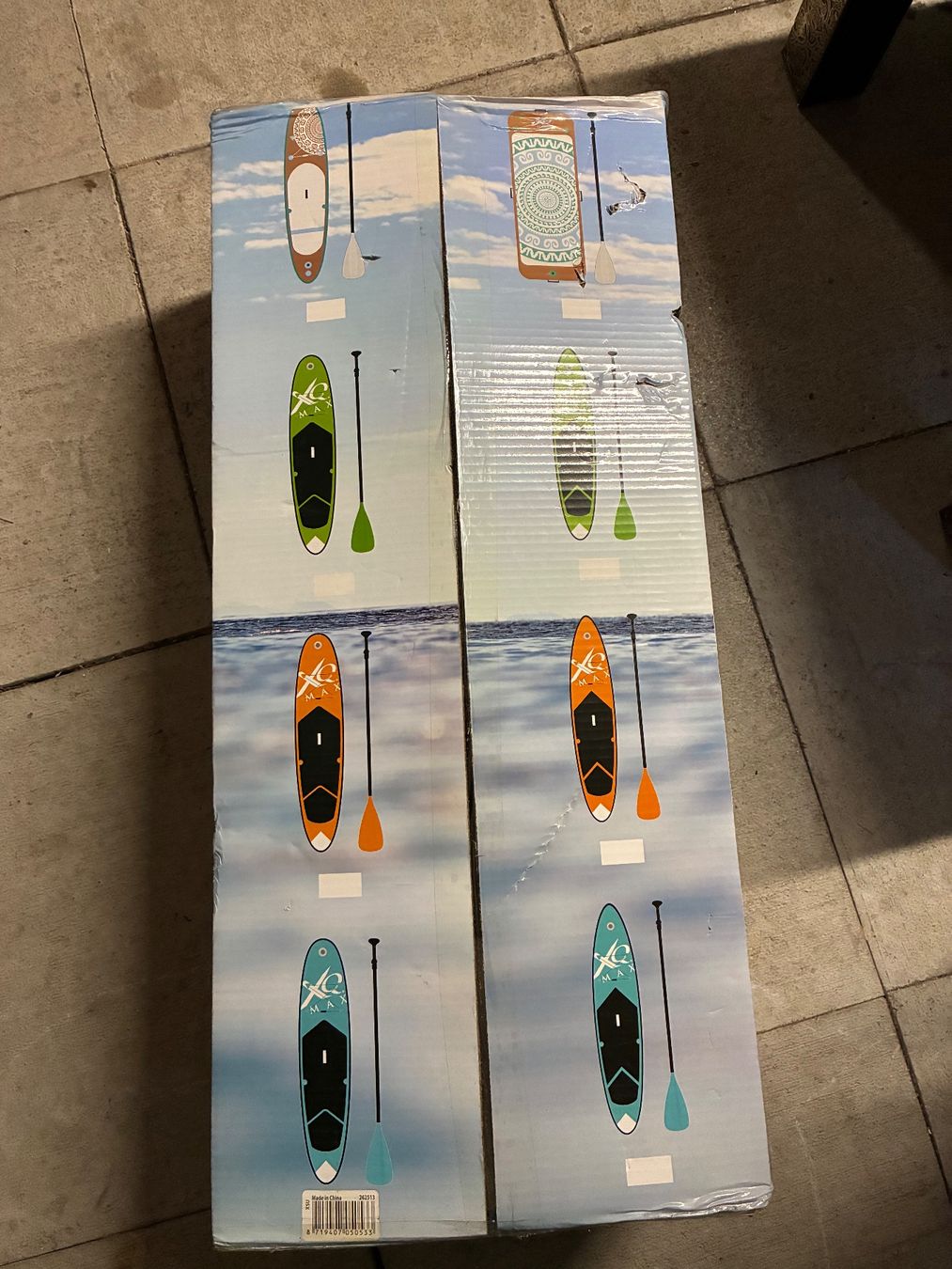 Tavole da surf e di nuoto: Stand up paddle board, orange, XQMax, originalverpackt – Nuovo e nell'imballaggio originale da Zürich venduto da thetschi 1