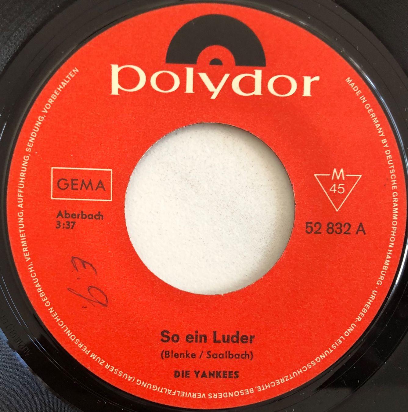 Schallplatten: DIE YANKEES - SO EIN LUDER – Gebraucht aus Poliez-Pittet von Newtown-Records 2