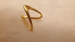 geometrischer Ring - Grösse: 6 - Umfang: ca. 51,9 mm