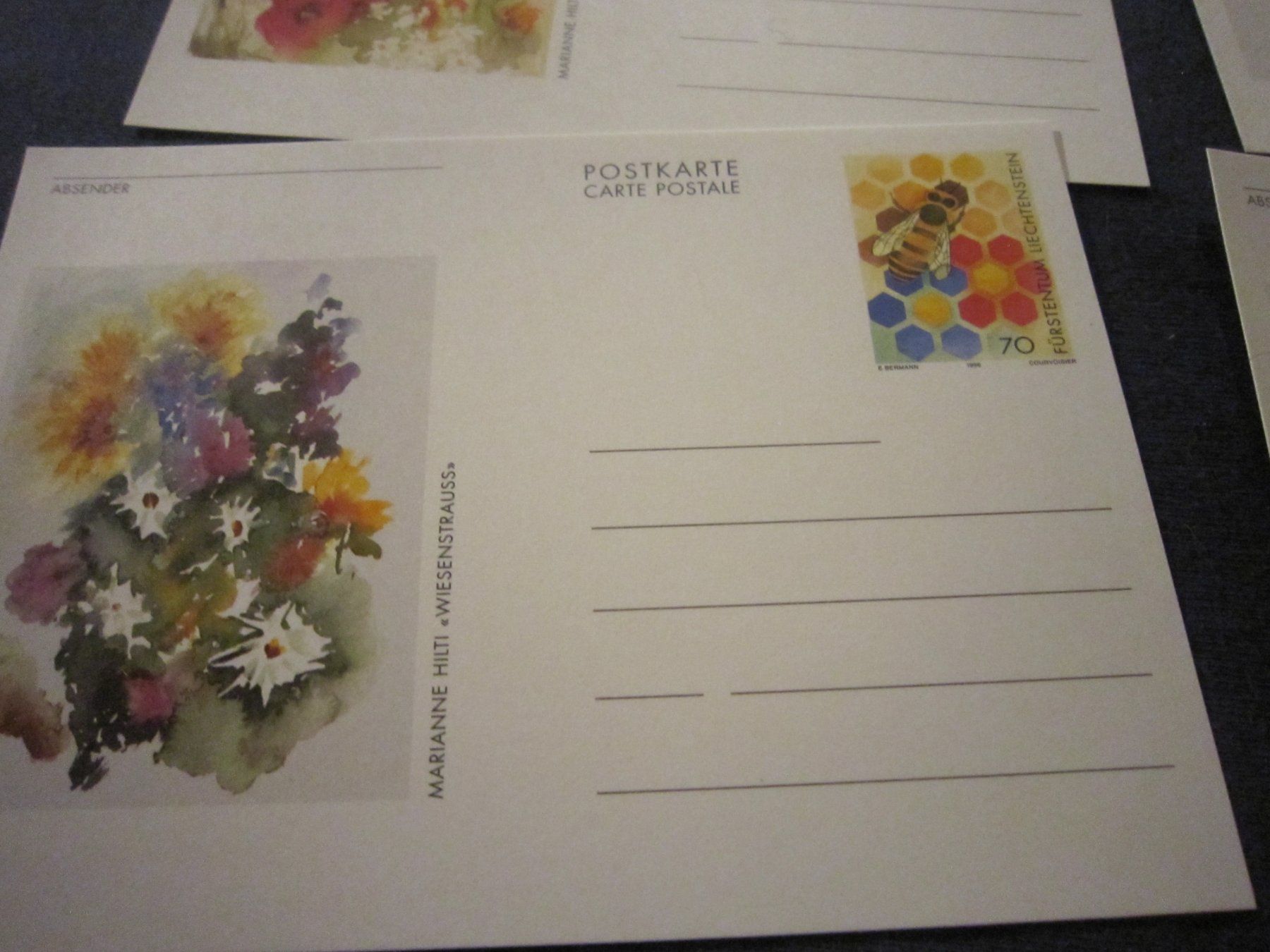 Alle Briefmarken: Lichtenstein schöne Postkarten ungestempelt – Gebraucht aus Giubiasco von sal_9j6w 3
