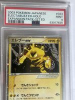 Pokémon Karte Electabuzz ex Expension Pack 1st Edition PSA 9