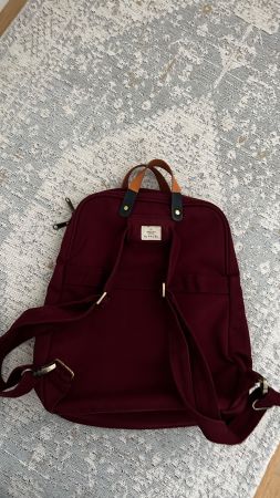 Ta.Tha.Ta Rucksack, Weinrot, Top Zustand, Herbst-Look