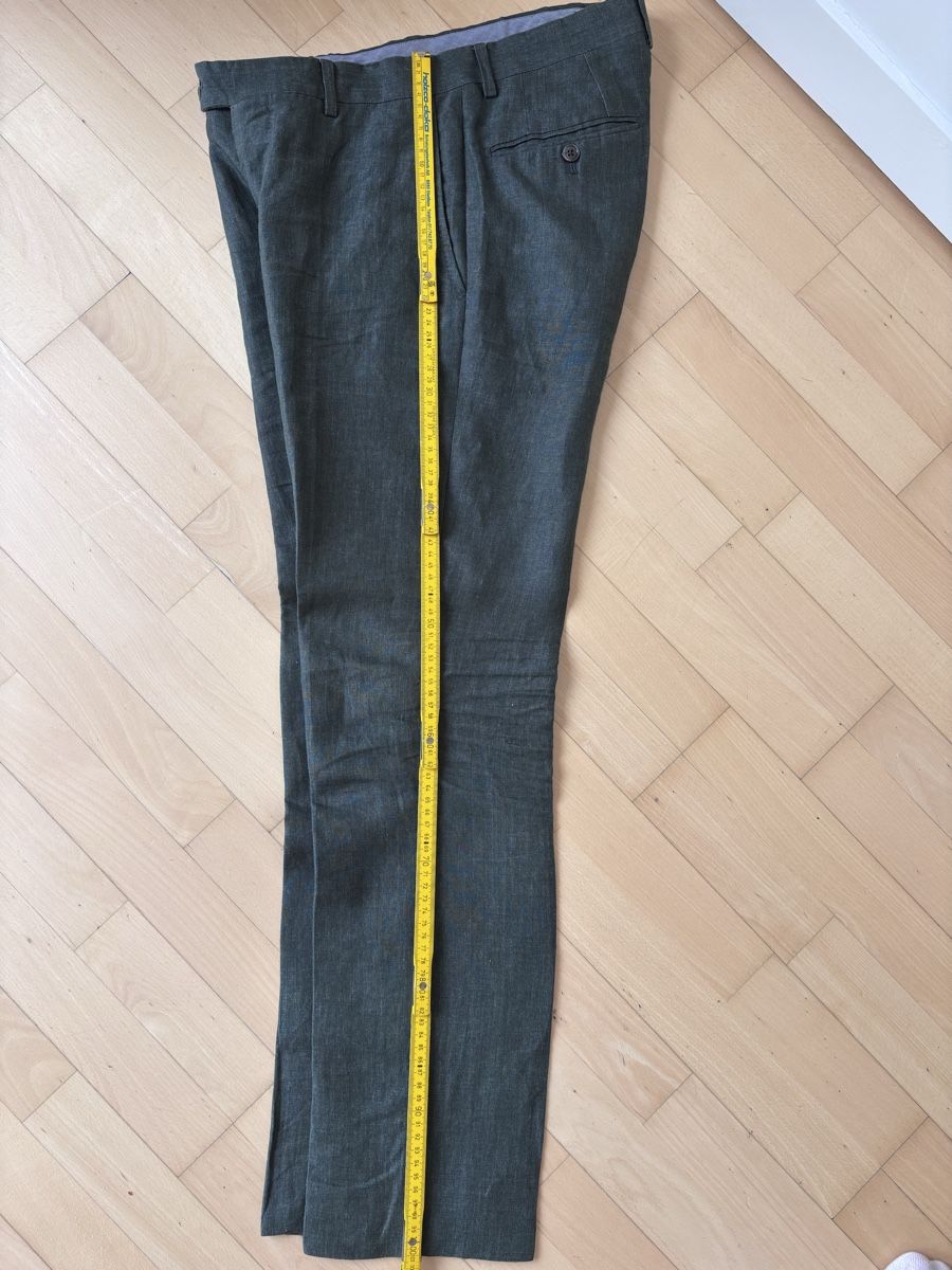 Anzüge: Napoli Couture Linen Suit Olive Green – Gebraucht aus Zürich von Grothschild 5
