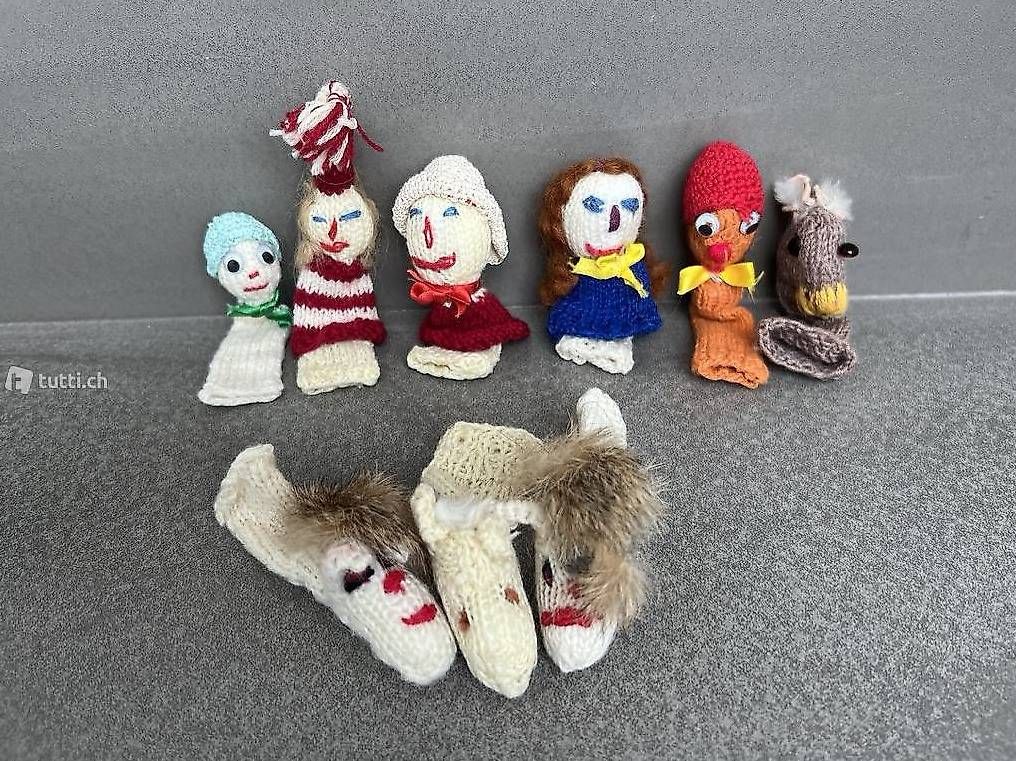 Giocattoli: Fingerpuppen 9 Stück im Set oder einzeln – Nuovo (secondo la descrizione) da Oberrohrdorf venduto da Augustus5