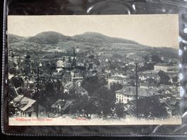 Schweiz 1908 AK Herisau Bahnpost Appenzell Balken Herisau