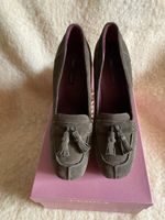 Mocassins à talons FRAU en daim olive, 40