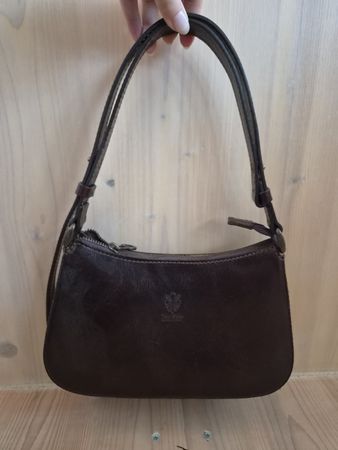 Handtasche Vera Pelle Leder braun klein 