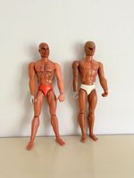 2 seltene Big Jim Action Figuren Mattel