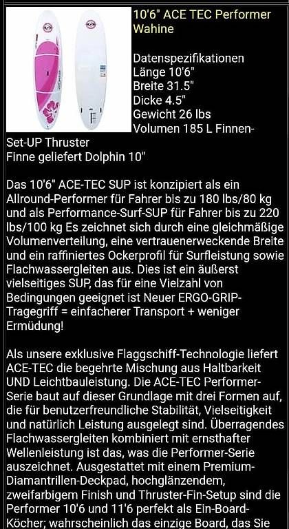 Bic Gommoni, kayak & canoe: STAND UP Paddel  BIC ACE TEC Performer 10'6' – Usato da Arbon venduto da Sunset_Sup88 1
