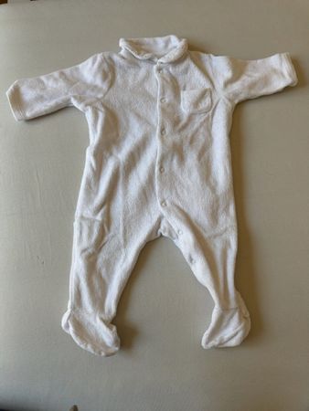 Baby Strampler weiss (1-3 Monate)
