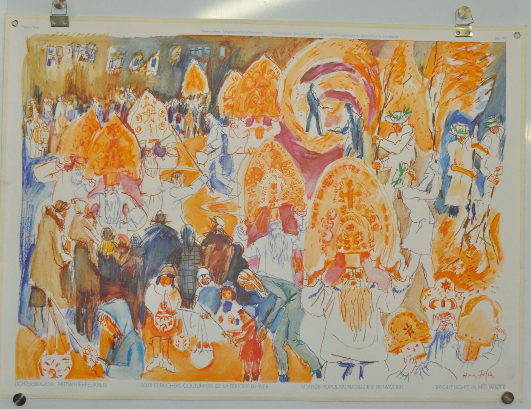 Foto & Immagini: Schulwandbild 177 Lichterbrauch H.Fries – Usato da Härkingen venduto da sammelbecken 1