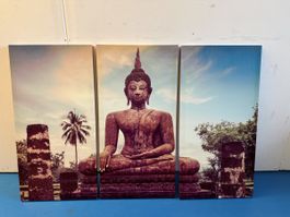 Wandbild 3-teilig Buddha