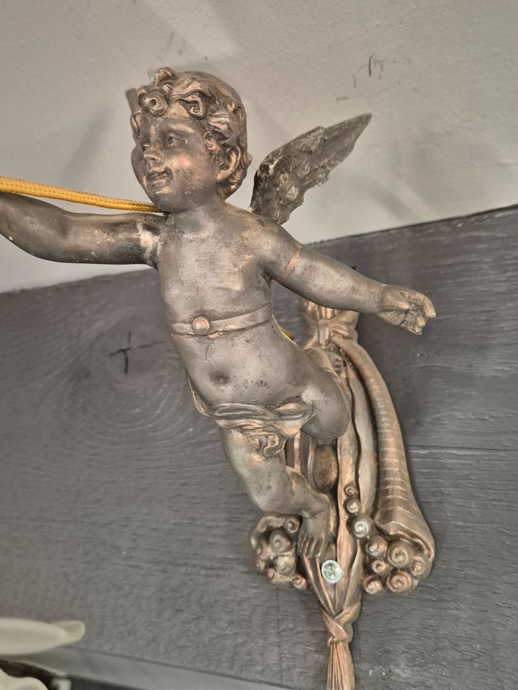Lampes: Paire d'Appliques murales Angelots – D'occasion à Morgins par pmd_px9d 1