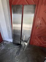 2 X 180 cm Gastro Chromstahl Wandregal