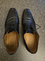 Herren Halbschuhe Leder schwarz BOSS