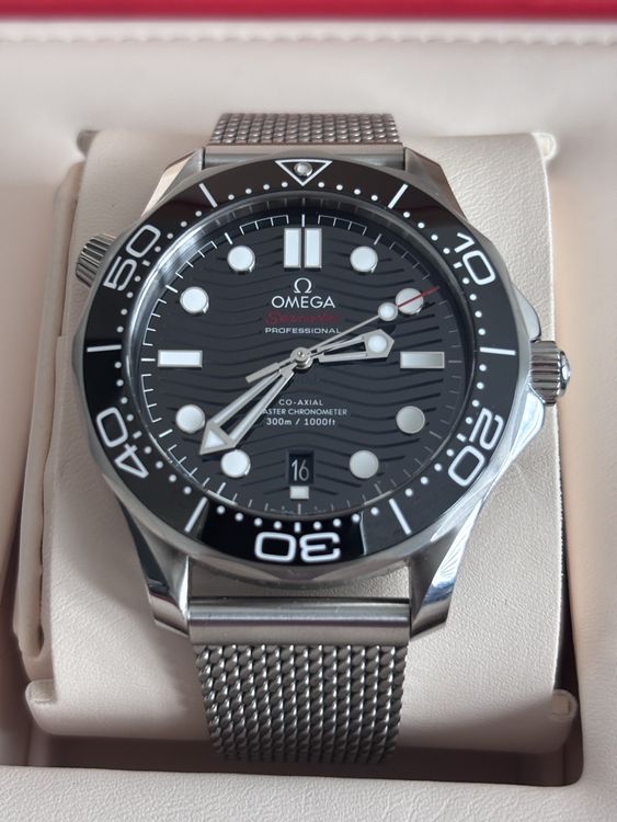 Original Omega Seamaster Diver 300m Milanese Armband Omega (Gebraucht ...