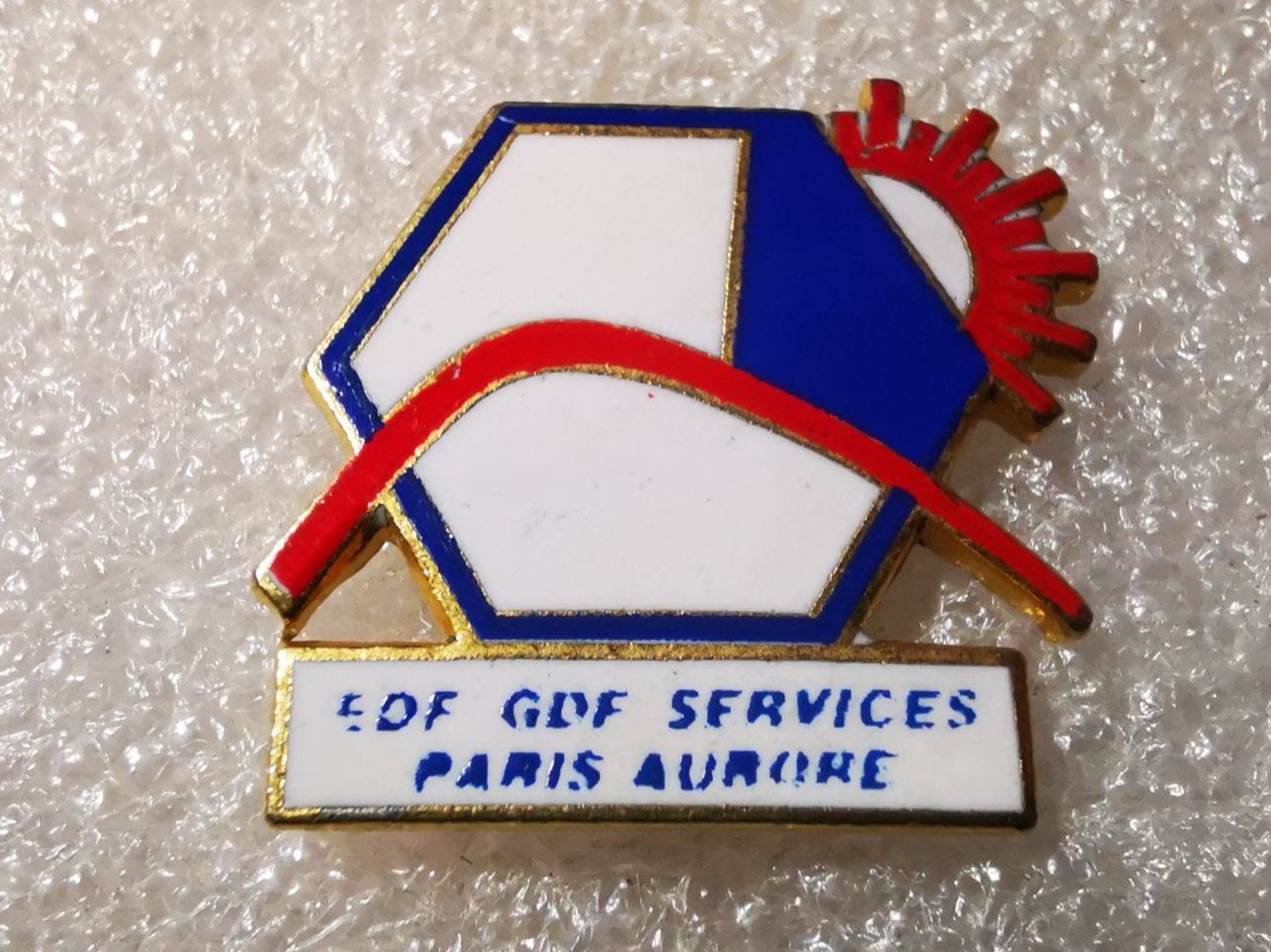 Placchette & Badge: Ansteckpin 14: EDF GDF Services – Usato da Oppligen venduto da Pin-Fall-Shop