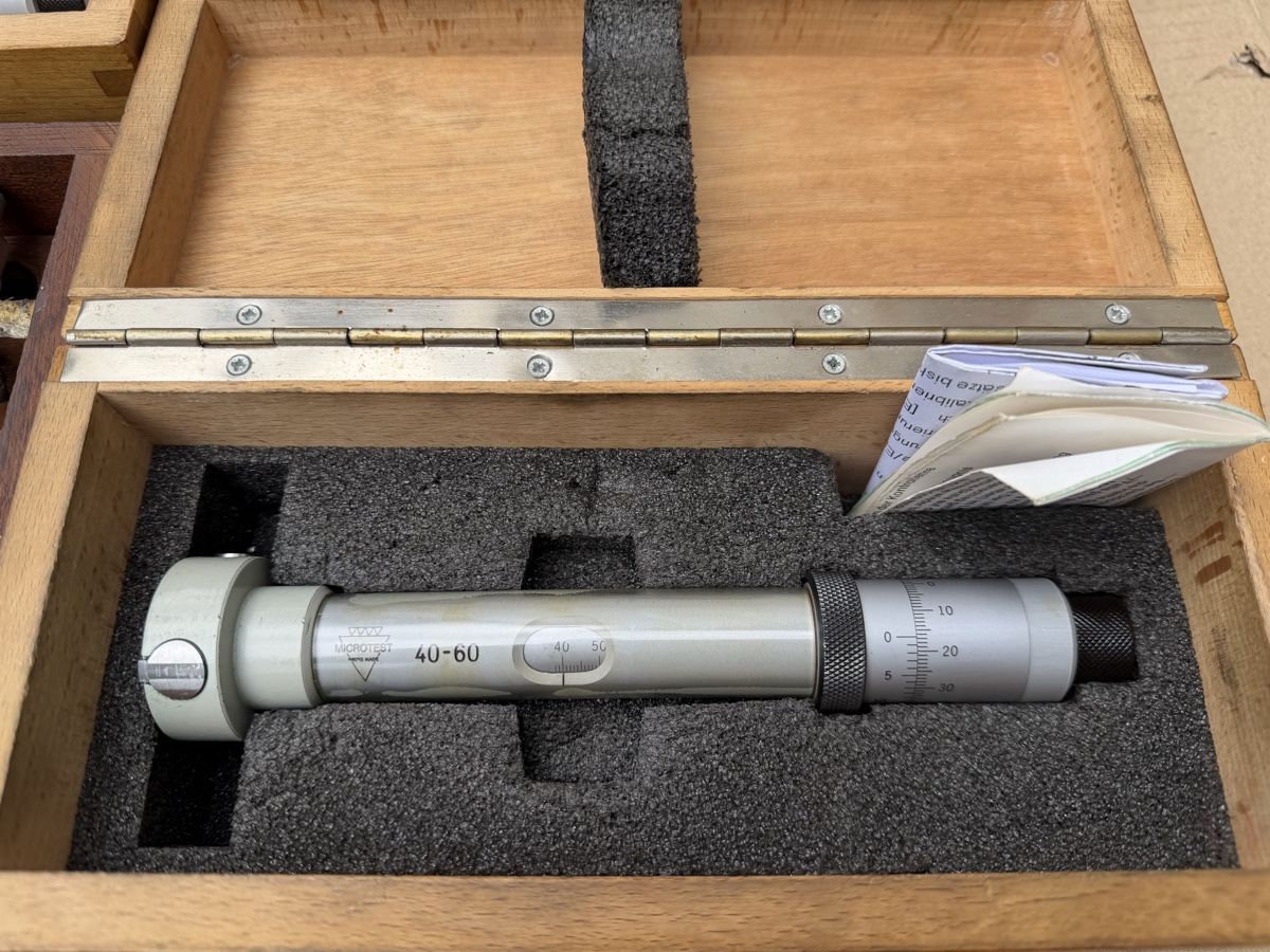 Misurare: Posten diverse Präzisionsmessgerät Micrometers Set, Holzbox – Usato da Necker venduto da liq24 3