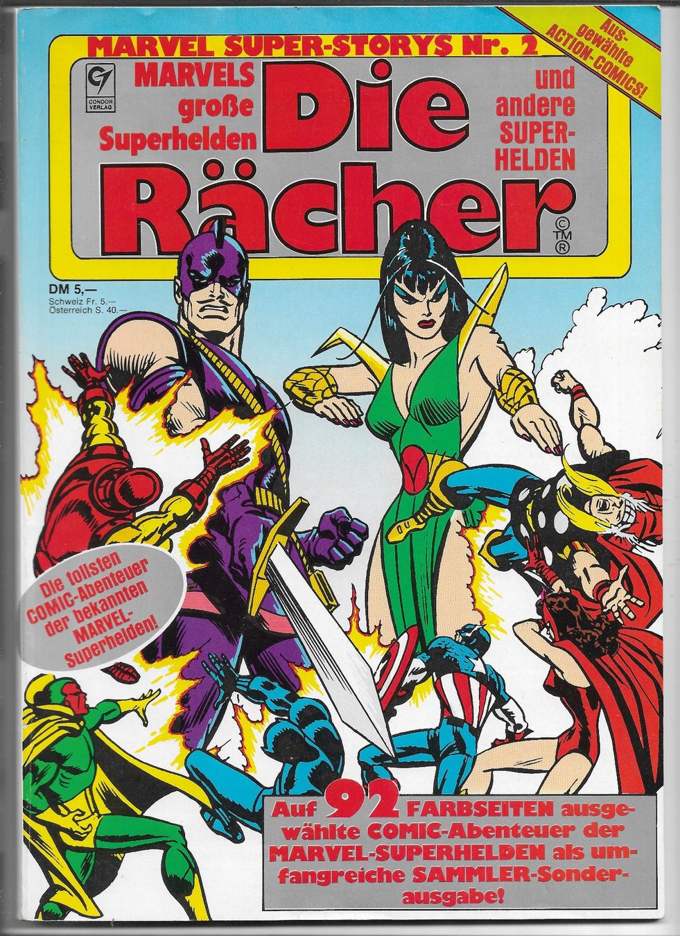 Comics: MARVEL Die Rächer Nr. 2 Comic Top Zustand – Neu (gemäss Beschreibung) aus Winterthur von Wolfensberg